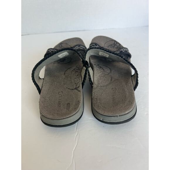 Merrell Black Qform Air Cushion Performance Sandals Strappy Slide Size 8 - Picture 6 of 12